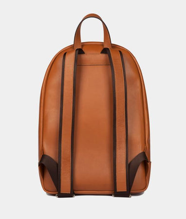 LEATHER BACKPACK CAMEL